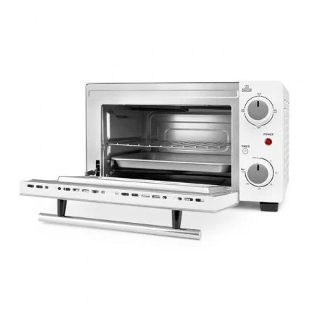 Orbegozo HO 975 Horno Eléctrico de Sobremesa, 800 W, Capacidad 10 Litros, Puerta con Doble Cristal, Temporizador 30 Min, Color Blanco, Ideal para Asar, Gratinar y Tostar Orbegozo HO 975 Horno Eléctrico de Sobremesa, 800 W, Capacidad 10 Litros, Puerta con Doble Cristal, Temporizador 30 Min, Color Blanco, Ideal para Asar, Gratinar y Tostar